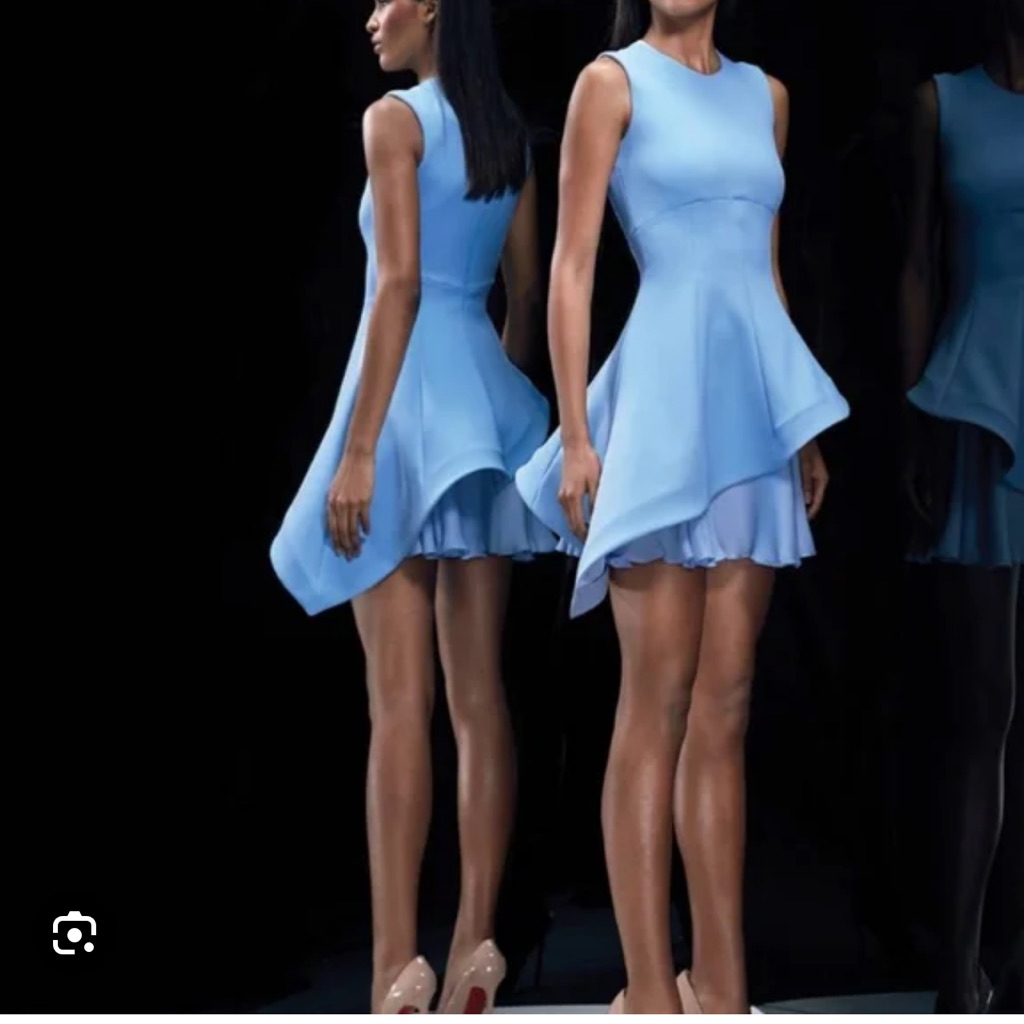 Cushnie Et Ochs Neoprene Et Ochs Sz 6 Blue Dress Fit And Flare 750